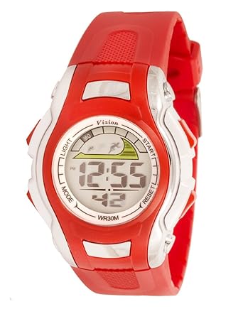 Vizion Digital Multi-color Dial Sports-Alarm-BackLight Watch For Kids-W-8530021-1