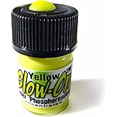 Glow-On Bright Yellow Color and Green Glow, Gun Night Sights Paint, Small 2.3 ml Vial. Concentrated, Bright Long Lasting Lumi