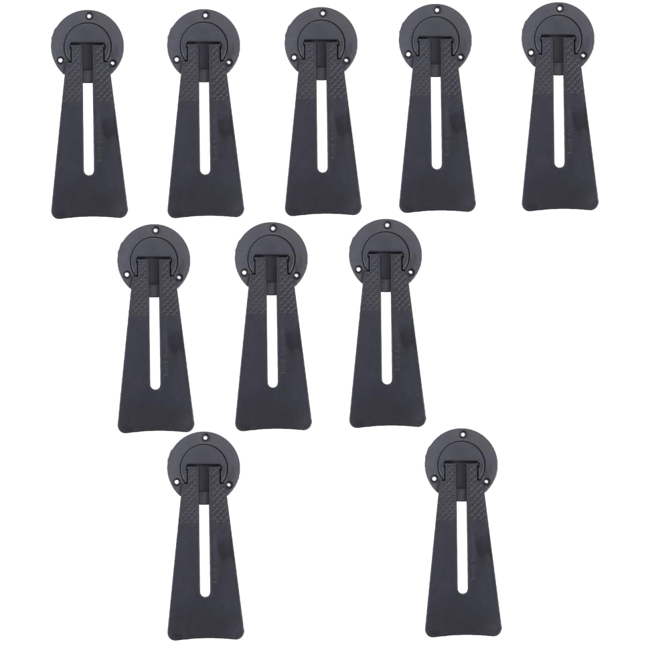 EXCEART 12pcs Photo Frame Pedestal Display Stand Back Support 360 Degree Rotating Plastic Picture Bracket Plate Holder Picture Frame Stand Black