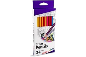Pentel Arts Colored Pencils, Assorted Colors, Set of 24 (CB8-24)