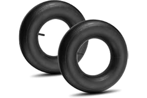 NIGOOLATA 13x4.00-6 Inner Tube 4.10/3.50-6 Heavy Duty Replacement Tire Tubes with Straight Valve Stem for Wheelbarrows, Mowers, Hand Trucks - 2 Pack