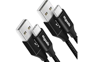 [2-Pack, 3.3ft] USB C Cable 3A Fast Charge, etguuds USB A to Type C Charger Cord Braided Compatible with Samsung Galaxy A10e A11 A13 A03s A32 A50 A51 A52 A53 A71, S22 S21 S20 S10 S9 S10E, Note 20 10 9
