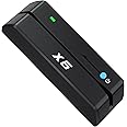 X6 BT Bluetooth Magnetic VIP Card Reader Writer USB 3 Tracks Swipe Encoder [Upgraded Black Version]
