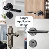 EUDEMON Childproof Door Lever Lock White 2 Pack - Easy Adhesive Installation view 6