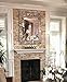 Multi-Colored & Gold, Luxe Mosaic Glass Framed Wall Mirror, Decorative Embossed Mosaic Rectangular Vanity Mirror/Accent Mirror (Large)