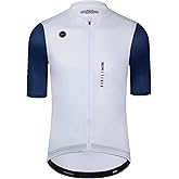 GCRFL Cycling Jersey Men Shorts Sleeves Road Bike Jersey Bicycle Tops Shirt, Zipper Pocket UPF 50+ Lightweight PRO Race Fit