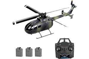 Sunydog RC Helicopter RC Drone, Single Propeller Without Ailerons, 6 Axis Gyro Stabilization RC Airplane, Altitude Hold, RC Plane for Boys Girls Adults (Camouflage 3 Battery)