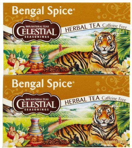 Celestial Seasonings Bengal Spice Herb Tea Bags, 20 ct, 2 pk