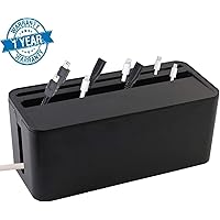 Callas Cable Management Box, Cord Organizer and Cover, Power Strip Cover with Phone Stand, CA-A178