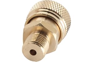 RASTKY 8mm Quick Connect Copper Female Connector High Pressure Pump Adapter for SCBA Tanks, PCP Paintball Joints & More, CNC 