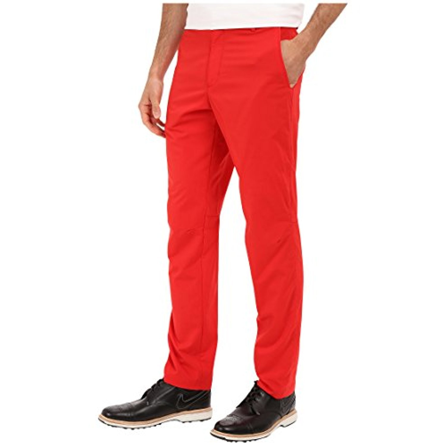 red golf trousers