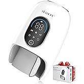 Hand Massager with 9 Modes and 4 Heating Options for Hot and Cold Therapy Hand and Wrist Massager for Arthritis and Carpal Tunnel Relief, Hand Massager with Heat and Compression,Gift Christmas,White