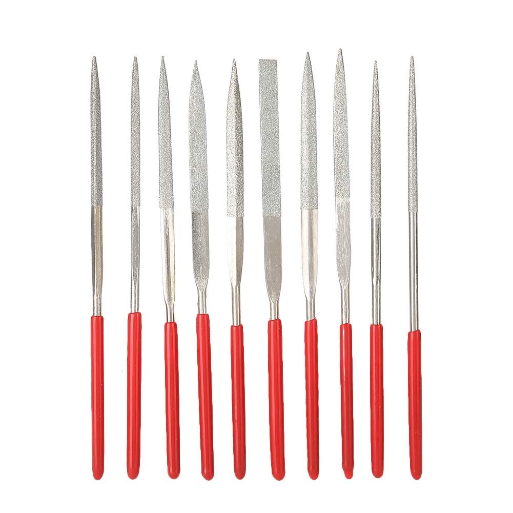 Exblue 10pcs Steel Filing Tool Woodworking DIY Craft Wood Rasps File Needle Mini File Set Work for Watchmakers
