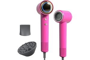 Tideway Hair Dryer, Blow Dryer with Diffuser High-Speed Plasma Ionic Low Noise for Fast Drying, Travel Hair Dryer for Women and Man, Curly/Wavy & Long/Thick Color-Treated Hair H11