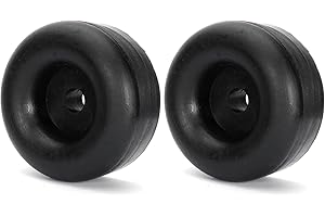 SESICWE 2.5" 2.5 Inches Round Rubber Bumper, Rubber Bump Stops, Feet Bumpers, Replace for Cargo Trailer Ramp Doors, and for Truck Gates (Pack of 2)