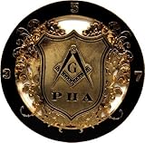 Delux Master Mason Cut Out Prince Hall Affiliated Car Emblem
