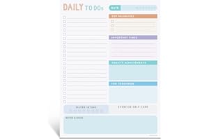 PAIVSUN 2024 Daily Planner To Do List Notepad, Undated Day Planner Note Pad, Work Planner, Calendar, Scheduler, Checklist, Productivity Organizer, Daily To Do List Planner, Cute Office Supplies, Green