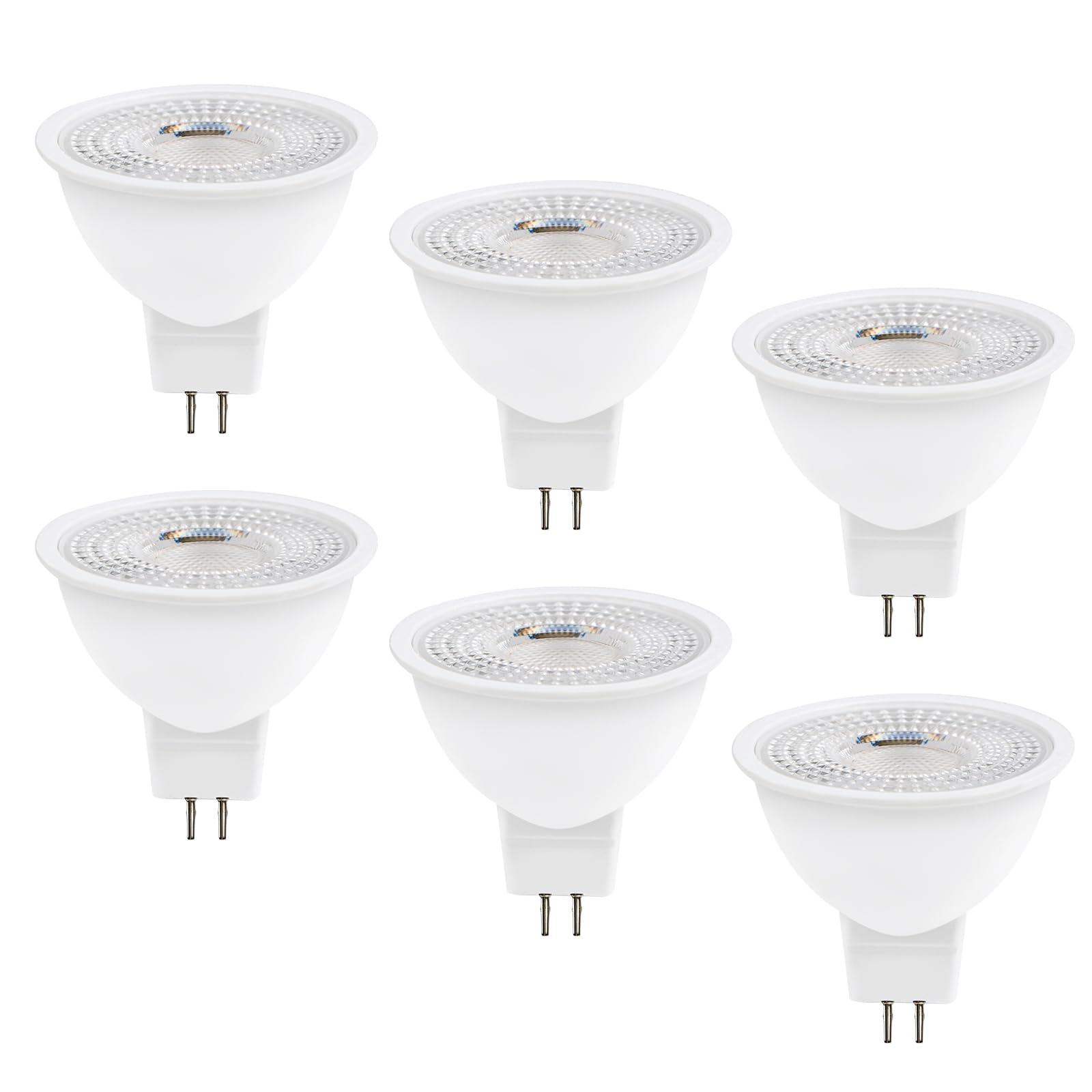 Photo 1 of HMYYJT MR16 LED Bulb 50W Halogen Equivalent,3000K Warm White,5W MR16 GU5.3 12-36V AC&DC Spotlight Bulb,38° Beam Angle for Landscape,NO-Dimmable,6pack.
