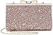 Yuenjoy Womens Rhinestone Clutch Purse Evening Bags with Bow Closure (Champagne)