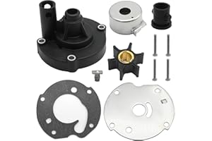 CADUFUELLY 763758 Water Pump Impeller Repair Kit with Pump Housing, Replacement for Evinrude, Johnson, OMC, BRP Outboard Engi