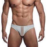 BLESO Mens Underwear Briefs, Modal Microfiber Moisture-wicking Underwear,Silky Touch Underpants,Mesh Bulge Pouch Briefs
