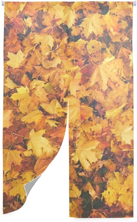 Amazon 秋の秋の色 洗面所 油煙を遮る暖簾 プライバシー 風水を転化する 防風性 高画質暖簾 のれん オンライン通販