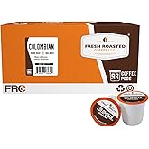 Fresh Roasted Coffee, 100% Colombian K-Cup Pods for Keurig Brewers, Medium Roast, Kosher, 96 Count Loose Pack