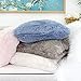 Homey COZY Faux Fur Throw Pillow Cover,Lavender Pink Double-Side Luxury Fluffy Super-Soft Plush Fur Decorative Couch Cushion Pillow Case 20 x 20 Inch, Cover Only