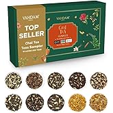VAHDAM, Assorted Chai Tea Loose Leaf Tea Gift Set (10 Flavors) Gift Ideas for Women & Men | Indian Exotic Chai Tea Blends | R