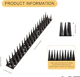 OFFO Bird Spikes 6.67m Pigeon Deterrent, 31.8cm Nails, Black view 4