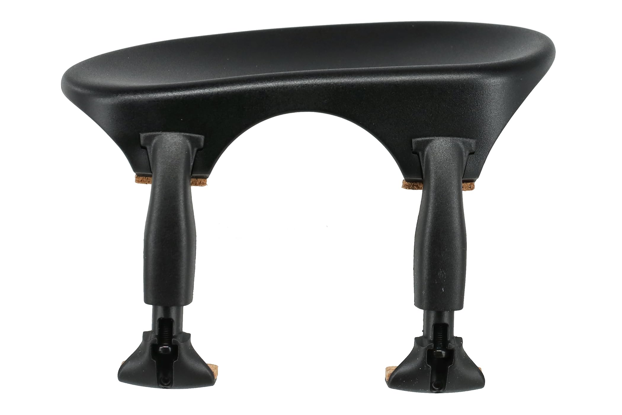 Wittner Chinrest, centre-mounted chinrest Violin 4/4, high-tech plastic, anatomically shaped, allergy-tested, with screwdriver, black, Made in Germany, 253111