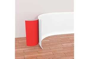 Pluden Flexible Baseboard Molding Trim, 4 Inch(W) x 20 Feet(L) Self-Adhesive Vinyl Wall Base Cove Base, Peel and Stick Rubber Wall Base Moulding Trim