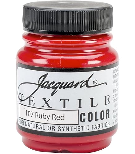Amazon.com: Jacquard Lumiere 2.25oz Fabric Paint Crimson