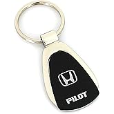 Honda Au-TOMOTIVE GOLD Tear Drop Metal Key Ring Pilot (Black)
