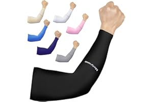 MEIYANTE Arm Sleeves for Men Women Work 1 Pair UV Sun Protection UPF Long Sleeves Tattoo Cover Up Sleeves to Cover Arm Sleeves Cooling