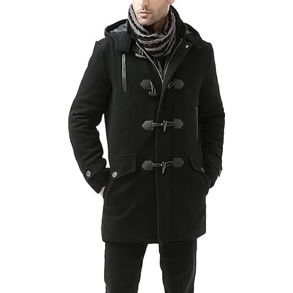 Original Montgomery Mens Duffle Coat - Toggle Coat, Olive (Size