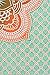 Popular Handicrafts Popular Twin Ombre Hippie Mandala Bohemian Psychedelic Intricate Floral Design Indian Bedspread Magical Thinking Tapestry 54x82 Inches,(140x210cms) Orange Sea Green