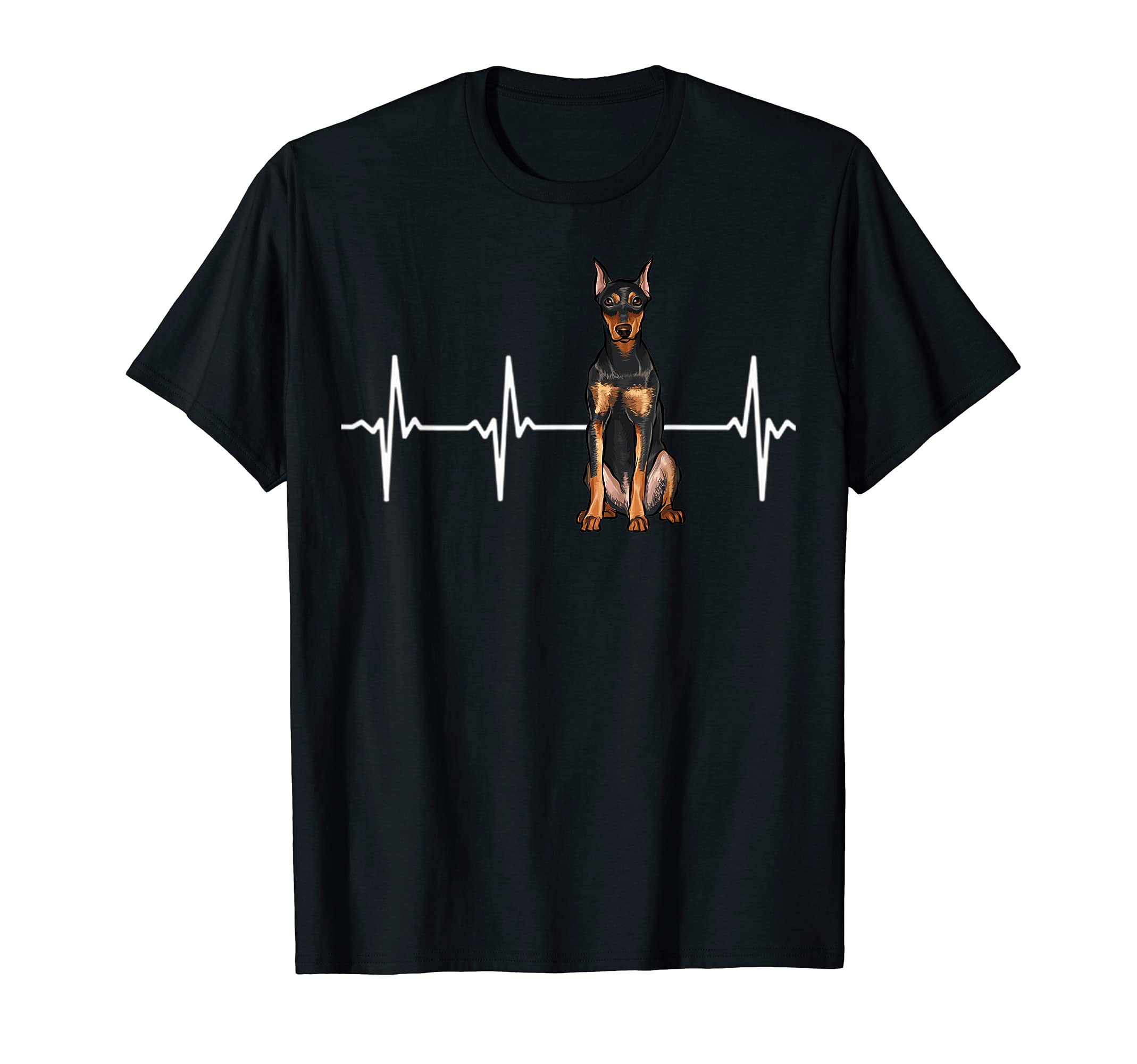 German Pinscher Heartbeat Dog Lover T-Shirt