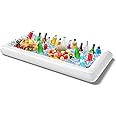 AITUOSI Inflatable Ice Serving Buffet Bar with Drain Plug - BBQ Picnic Pool Party Supplies Buffet Salad Food & Drinks Tray for Party Picnic & Camping (Pack of 1, 53 x 25.6 inches)
