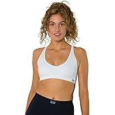 Zensah Racey Running Sports Bra - Women Workout, Gym Low Impact Support Racerback Top