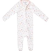 Mabel Copper Pearl Zip-Up Footie Baby Pajamas: Ultra-Soft Boys & Girls Pajamas, Premium Knit Fabric in Stylish Prints, Tag-Free with Two-Way Zipper, Newborn to 24 Months