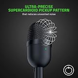 Razer Seiren Mini USB Condenser Microphone for Streaming Black view 2