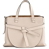 Loewe Women's Pre-Loved L Grey Grained Calfskin Gate Top Handle Tote