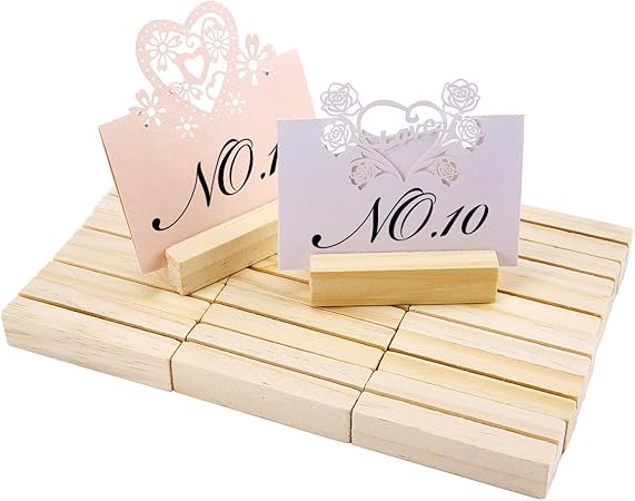 Segnaposto Natalizi Rustici.Surepromise Segnaposto Legno Rustico 20 Pezzi Segnaposto Legno Forma Tronco Supporto Numero Posto Titolare Portafoto Decorazione Tavolo Bomboniera Matrimonio Memo Holder Amazon It Casa E Cucina