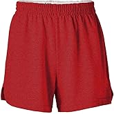 Soffe Girls' Authentic Cheer Shorts – Soft Cotton Blend Gym Shorts for Cheerleading, Dance, Running, Fitness, & Casual Wear – Elastic Waistband, Vibrant Colors, Durable & Easy Care
