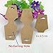 AKOAK 100 Pcs 9 X 4.5 Cm Blank Brown Kraft Paper Necklace Display Cards Bracelet Display Cards Jewelry Display Hanging Cards