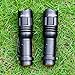 Albrillo Led Bright Mini Flashlight with Zoomable Function and 3 Modes, Pocket Powerful Tactical Flashlights, 300lm Water Resistant Torch For Camping Hiking, Pack of 2