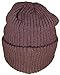 Best Winter Hats Adult Solid Color Thick W/Fleece Lined Cuffed Beanie (One Size) - Brown