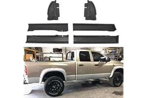 Autoholic Rocker Panel Cab Corner Fit for 2002-2008 Ram 1500 2500 3500 Quad Cab Rust Repair Replacement Lower Body Panel Metal Sheet DIY Truck Restoration