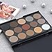 Eyeshadow Palette - Luismia 15 Colors Waterproof Smoky Natrual Naked Make up Eye shadow Kit Eyebrow Mineral Powder kit